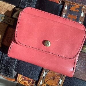 Hobo Real Leather Salmon Pink Leather Wallet